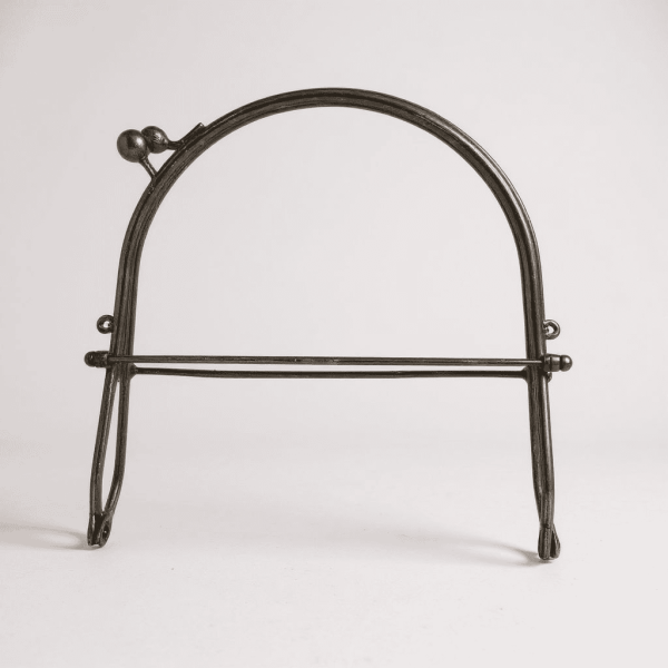 METAL ÇANTA KLİPSİ (ÖPÜCÜK KLİPS) 20 CM ANTİK