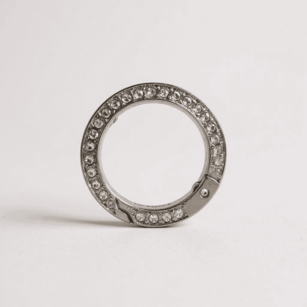 YAYLI HALKA TAŞLI 2.5 CM (ÇİFT FİYATIDIR) GÜMÜŞ