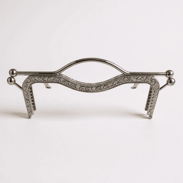 METAL ÇANTA KLİPSİ EL TUTMA SAPLI 20 CM GÜMÜŞ