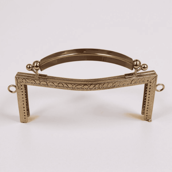 METAL ÇANTA KLİPSİ AKRİLİK SAPLI 20 CM GOLD