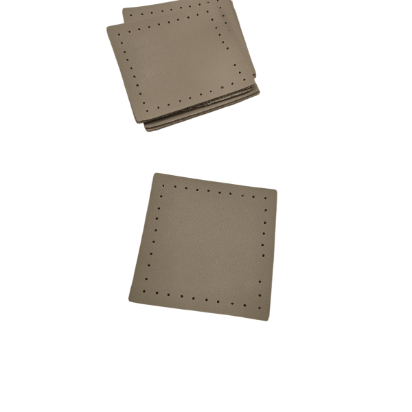 KARE DERİ 10 LU PAKET (8.5 CM) BEJ