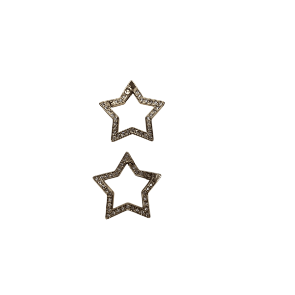 YAYLI HALKA TAŞLI  YILDIZ (ÇİFT FİYATIDIR) GOLD