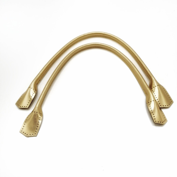 GERÇEK DERİ FİTTİLLİ ÇANTA SAPI GOLD 40 CM